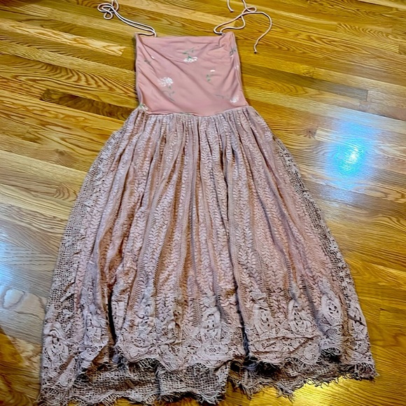 Free People Rosie Plains Convertible Skirt Maxi Dress Size Small NWT - Picture 5 of 12